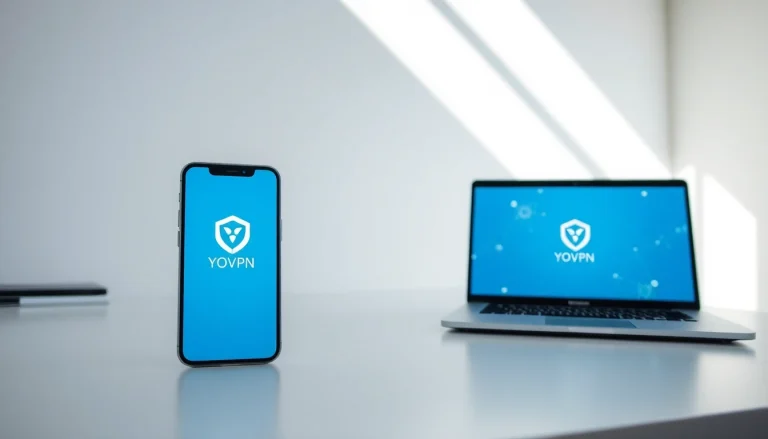 快连VPN interface displayed across devices showcasing security and ease of use in a professional setup.