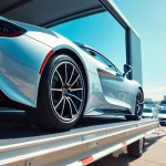 Transport luxury vehicles securely with https://luxuryautocarriers.com in a professional setting.