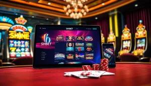 SHBET's vibrant online casino experience featuring exciting games and stylish gaming interface.