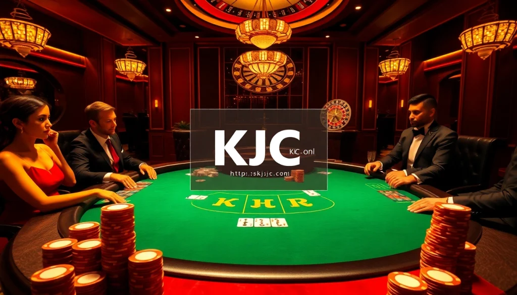 Experience the thrill of upscale gaming at https://kjc.onl/ with vibrant poker and roulette action.