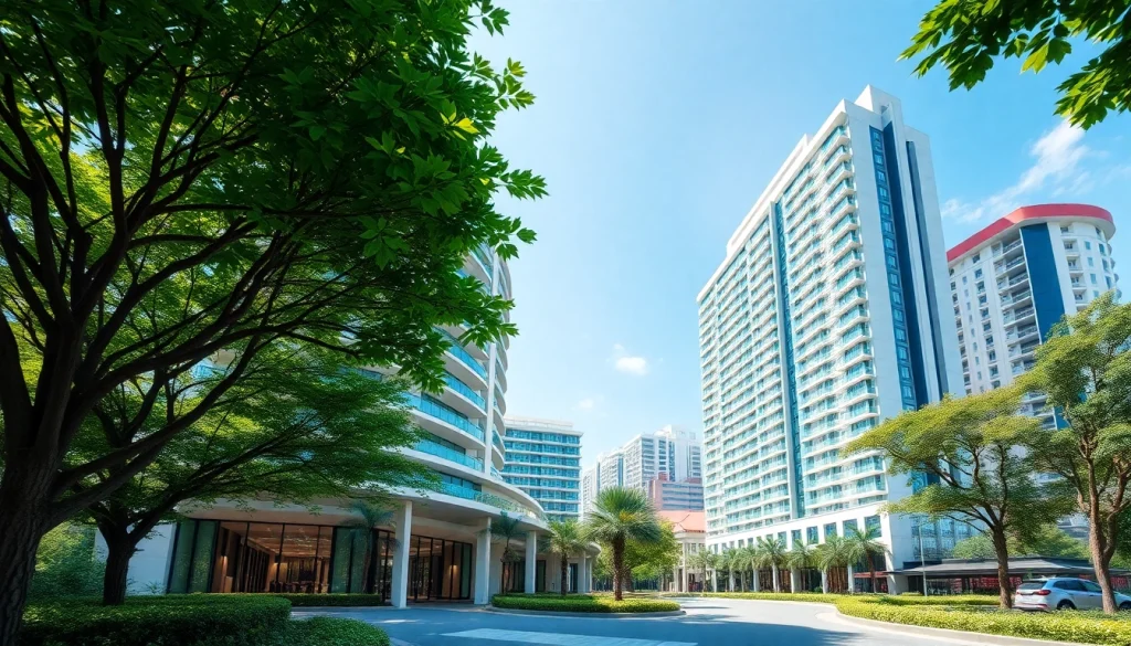 View of luxury tampines st 95 ec showcasing modern architecture and green surroundings.
