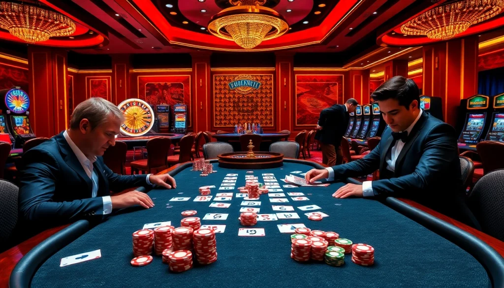 Betting chips and cards create excitement at hi88.photo casino.