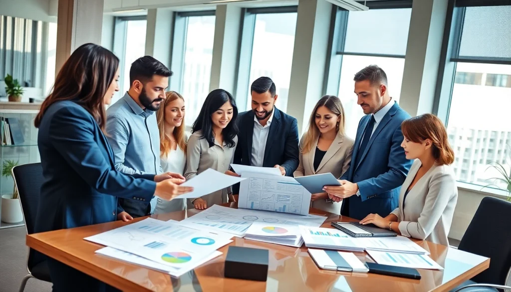 VAT Services in UAE: Professional accountants collaborating in a modern office