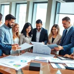 VAT Services in UAE: Professional accountants collaborating in a modern office