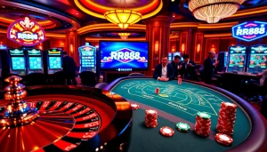 Experience the thrill of gambling at https://rr88.gratis/ with vibrant roulette wheels and poker chip action.