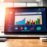 Visual representation of an Instagram smm panel interface showcasing analytics and services