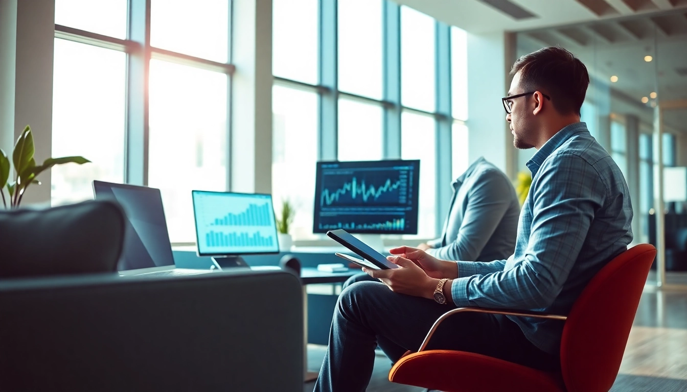 BOX138 financial advisor consulting with a client in a modern office