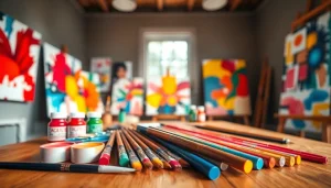 Explore the vibrant world of acrylic art at https://acrylicpedia.com through colorful paints and tools.