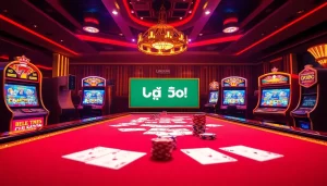 Experience thrilling رמי אונליין gaming with vibrant casino visuals and exciting gameplay elements.