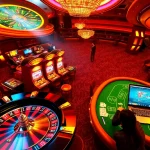 Experience the thrill of kkwin.life online casino with vibrant games, chips, and roulette in action.
