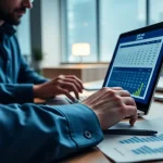 A financial analyst reviews the IPVA GO 2026 tax calendar in a professional office, ensuring accurate tax planning.