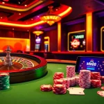 Experience the excitement of MM88 casino with vibrant poker chips and roulette in action.