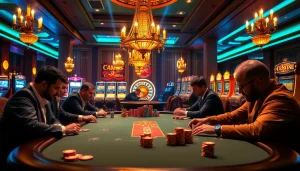 Engaging players at the poker table in a luxurious environment with chips at https://rr888.in.net/.