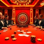 A thrilling casino scene showcasing poker excitement with Tool xo so sieu toc strategy elements prominently displayed.
