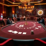 Engage with the excitement of trang chủ sa88, featuring an upscale casino scene with poker games, slot machines, and roulette.