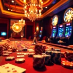 Experience the excitement of rik vip gaming with luxurious poker tables, vibrant chips, and thrilling casino action.