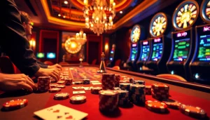 Experience the excitement of rik vip gaming with luxurious poker tables, vibrant chips, and thrilling casino action.