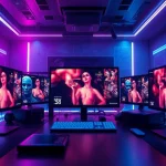 NSFW AI image generator showcasing stunning creations in a modern workspace.