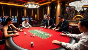 Experience the excitement of Trang Chủ OKWIN with luxury gameplay at a poker table.