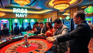 Experience thrilling games at https://rr88.navy/ with players enjoying roulette and slot machines.