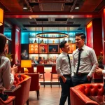 Suwon셔츠룸's elegant interior showcasing attractive staff and lively atmosphere