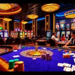 Engaging scene of players betting at a luxurious casino table at https://32win11.net/, showcasing excitement and professionalism.