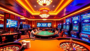 Experience the thrill of gaming at trang chủ nova88 with luxurious casino elements and engaged players.