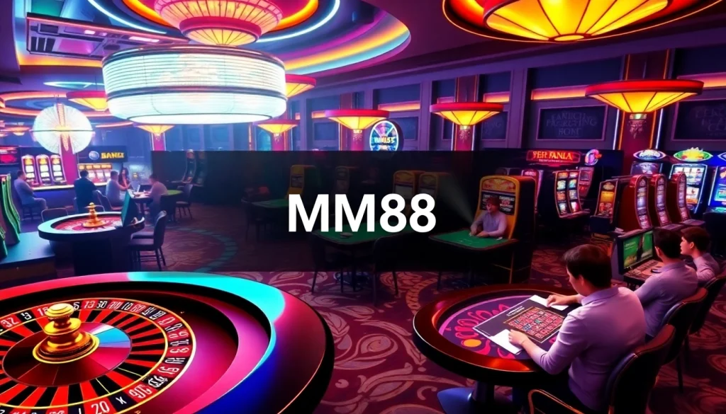 MM88 players winning big at a vibrant online casino with exciting games