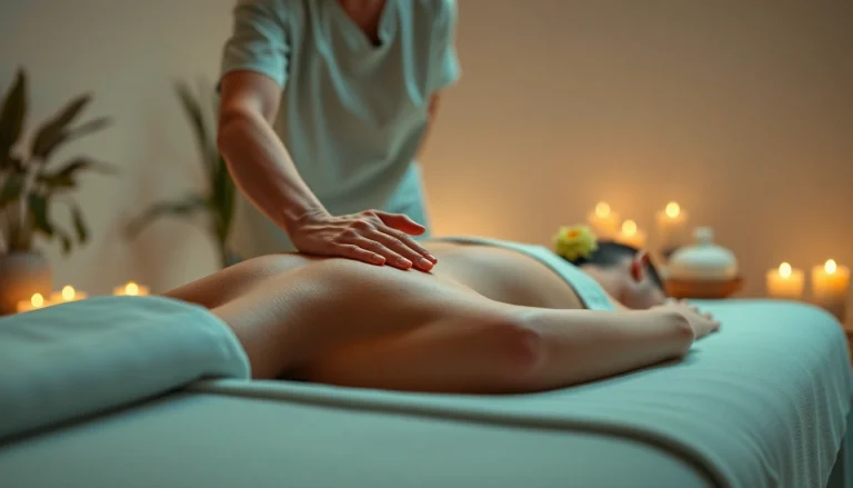 전문적인 분위기의 차분한 스파 환경에서의 출장마사지 테라피