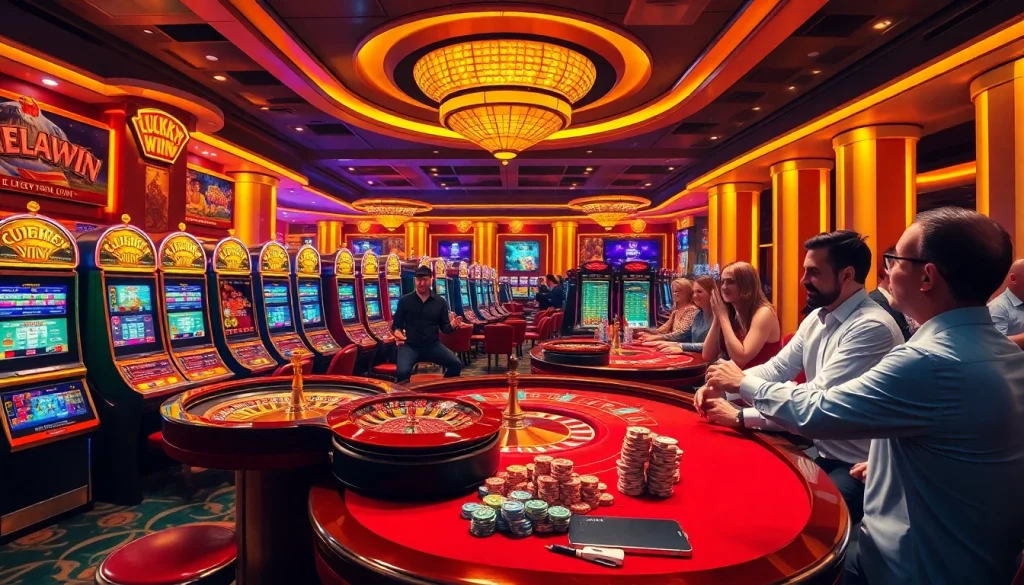 Experience the thrill of winning at LUCKYWIN casino with vibrant games and lively players.