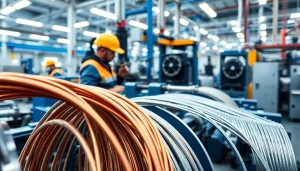 Flexible Wire Manufacturer showcasing advanced production processes with copper and aluminum wires.