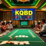 KQBD hôm nay displayed on a live betting table in a luxurious casino, showcasing the excitement of football bets