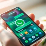 Experience GB WhatsApp's vibrant interface showcasing dynamic chat features and customizable themes.