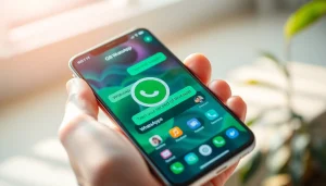 Experience GB WhatsApp's vibrant interface showcasing dynamic chat features and customizable themes.
