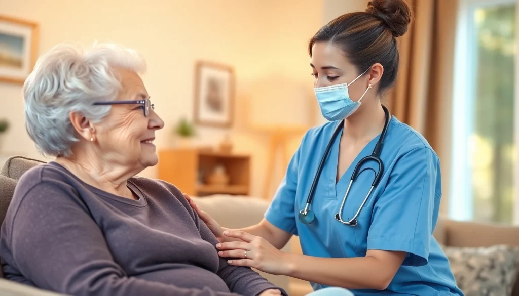 Senior caregivers austin tx providing compassionate in-home care to an elderly woman.