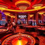Play at SODO CASINO with thrilling games and dazzling atmosphere featuring exciting roulette and poker action.