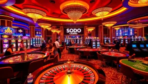 Play at SODO CASINO with thrilling games and dazzling atmosphere featuring exciting roulette and poker action.