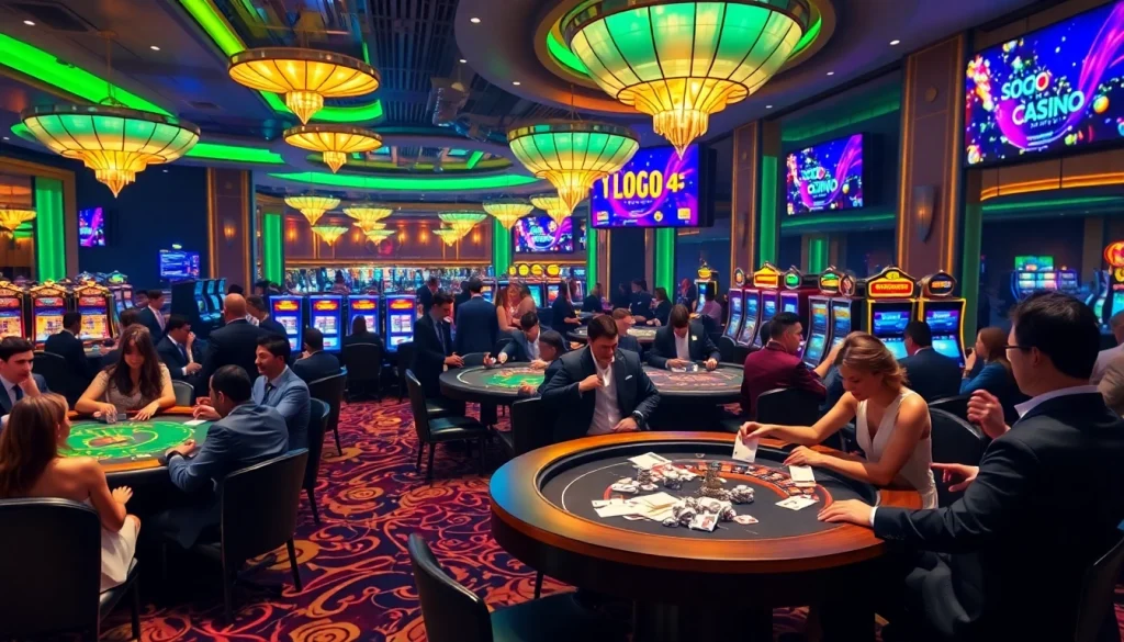 Experience the thrill of winning at SODO Casino with vibrant tables and exciting gaming action.