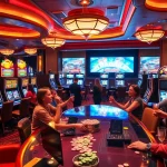Play exciting slots at promo Naga169 with vibrant machines and a lively casino atmosphere.