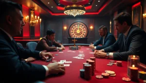 Professional gamblers at a poker table strategize on the hidden wiki dark web connections.