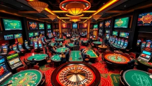 Experience the thrill of betting on trang chủ nova88 with vibrant colors and exciting casino environments.