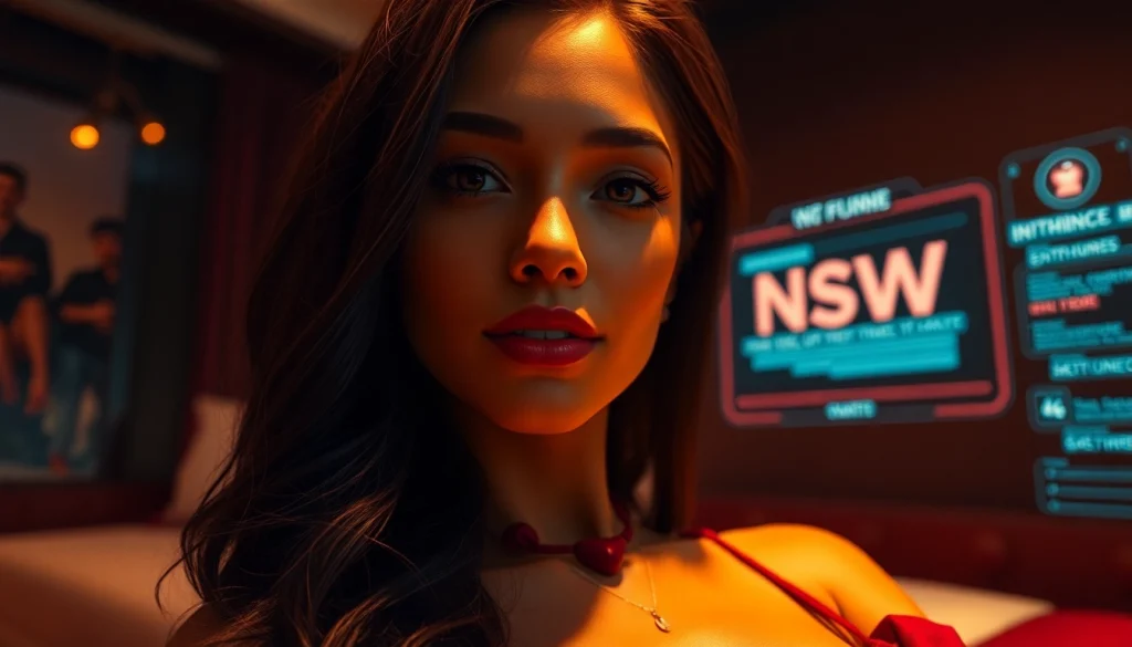 Engaging NSFW AI character with soft lighting and a luxurious atmosphere