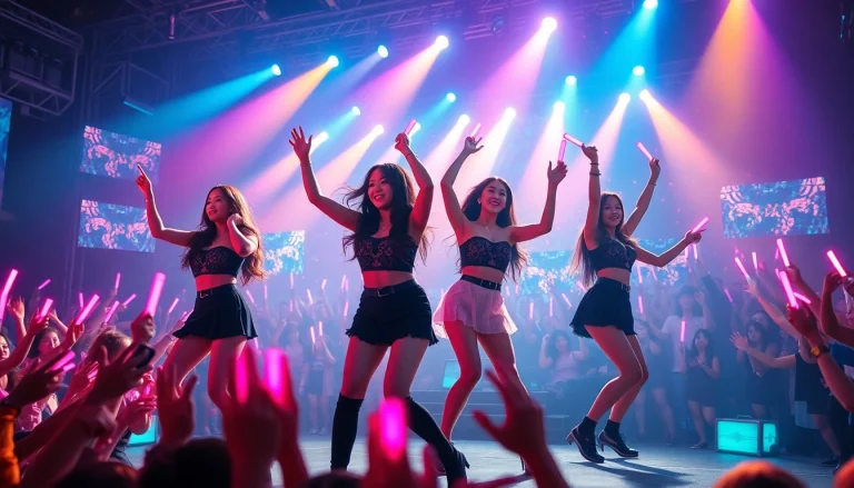 Explore the latest Blackpink news with dynamic concert moments and vibrant performances.