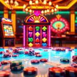 Experience the thrill of slot depo 5k with engaging casino elements and modern gaming aesthetics.