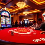 Experience high-stakes gaming with the go 88 logo on a luxury casino table filled with chips and cards.