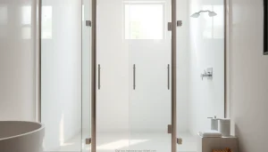 Stylish shower doors uk designed for modern bathrooms with elegant frameless features.