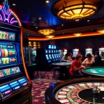 Experience the excitement of slot88 gacor with vibrant casino machines and engaged players.