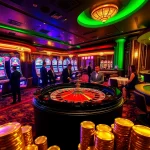 Vivez l'excitation du meilleur casino en ligne avec des joueurs professionnels autour d'une table de roulette luxueuse.