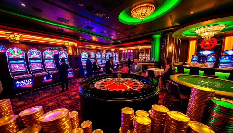 Vivez l'excitation du meilleur casino en ligne avec des joueurs professionnels autour d'une table de roulette luxueuse.