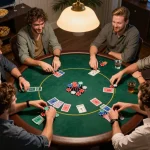 Engaging poker night at home while đăng ký dn88 for online gaming strategies and rewards.